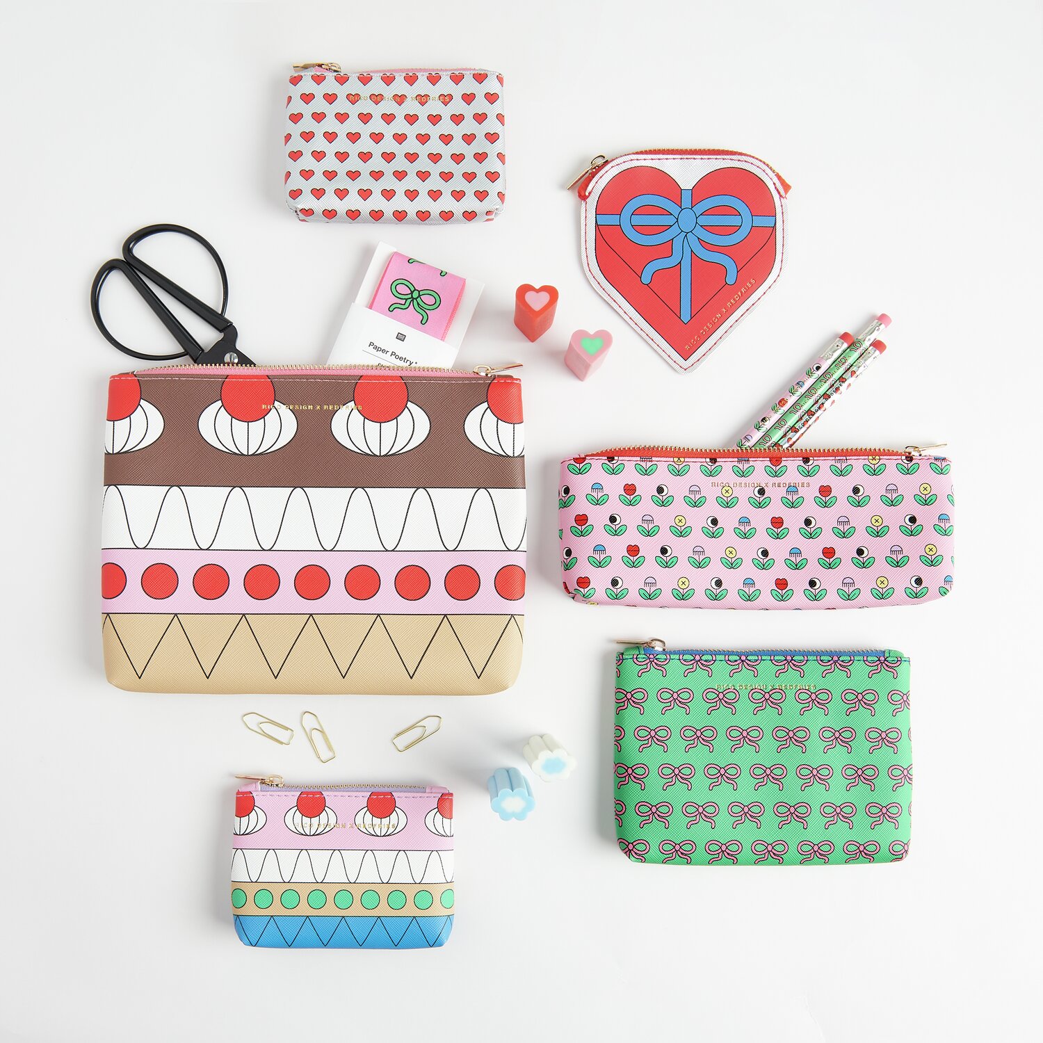 Rico Design x Redfries Etui M Blumen 20x6,5cm von Rico Design