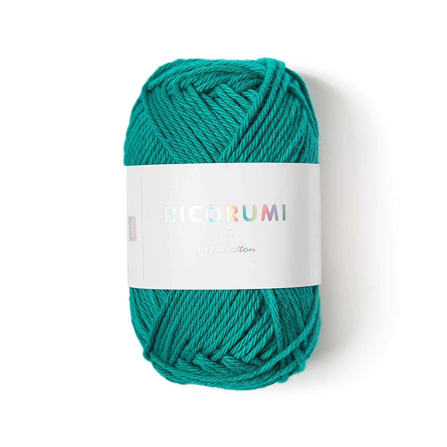 Creative Ricorumi dk Häkelset Ocean-Head: Smaragdgrünes Garn von Rico Design, ideal für kreative Häkelprojekte.