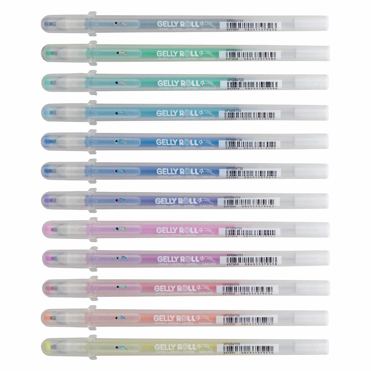Gelly Roll Stardust Glitter Gelstifte Set 12 Stück von Royal Talens