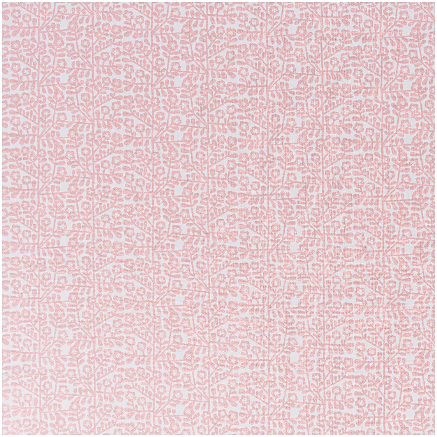 Druckstoff kleine Blumen blassrosa 140cm mit zartem Blumenmuster in Rosa und Weiß von Rico Design.
