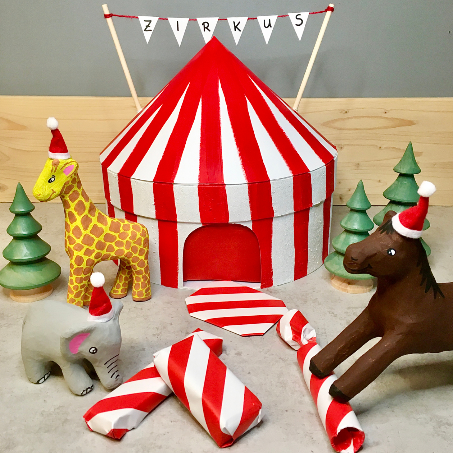 Anleitung Adventskalender Zirkus von idee. Creativmarkt 