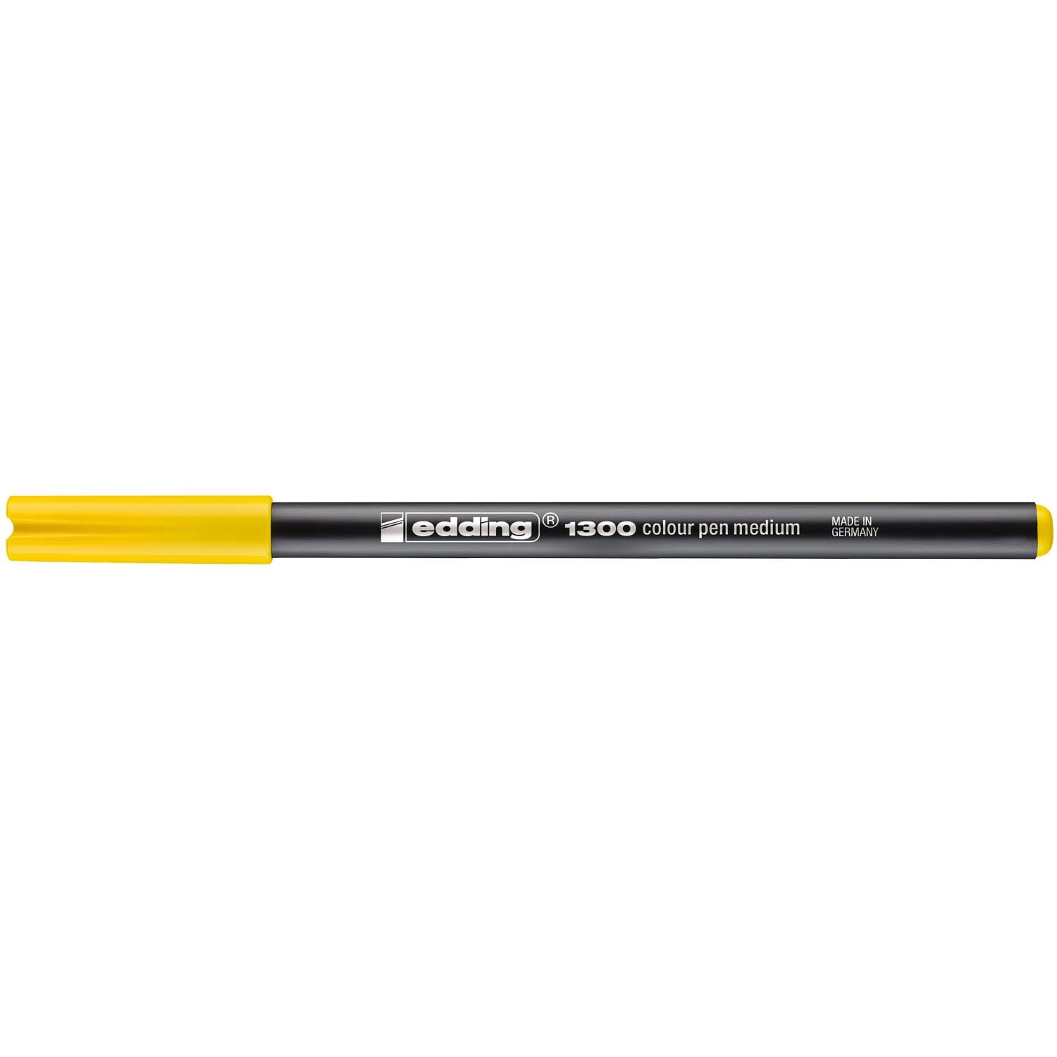 1300 colorpen 3mm von edding in Gelb, ideal für präzises Zeichnen und farbenfrohe Designs.