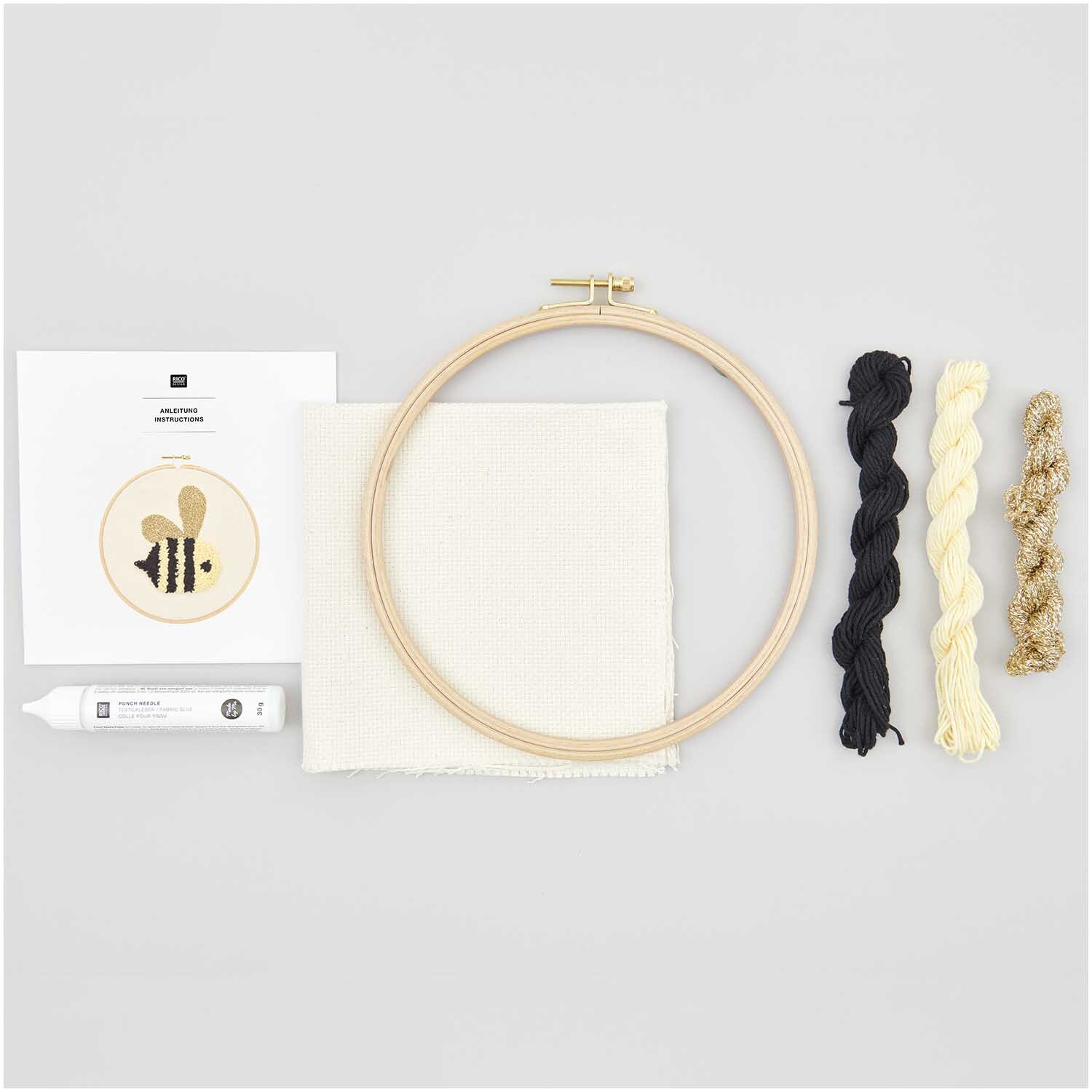 Punch Needle Packung Biene von Rico Design