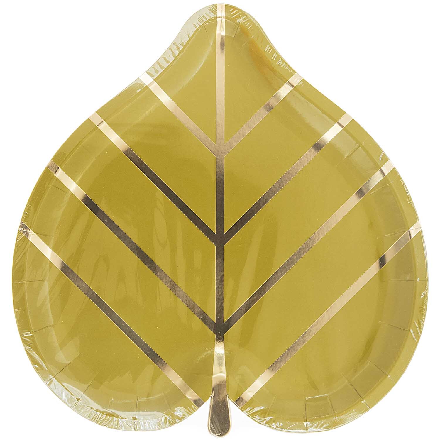 Pappteller Blatt 24,3x26,5cm 12 Stück von Rico Design