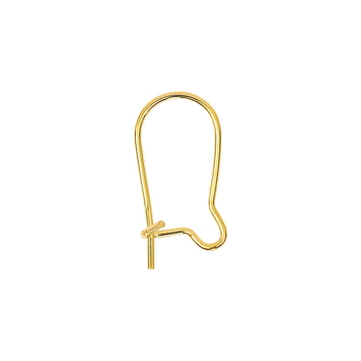 Ohrhaken gold 17mm 4 Stück von Rico Design, elegantes Design, ideal für Schmuckherstellung.