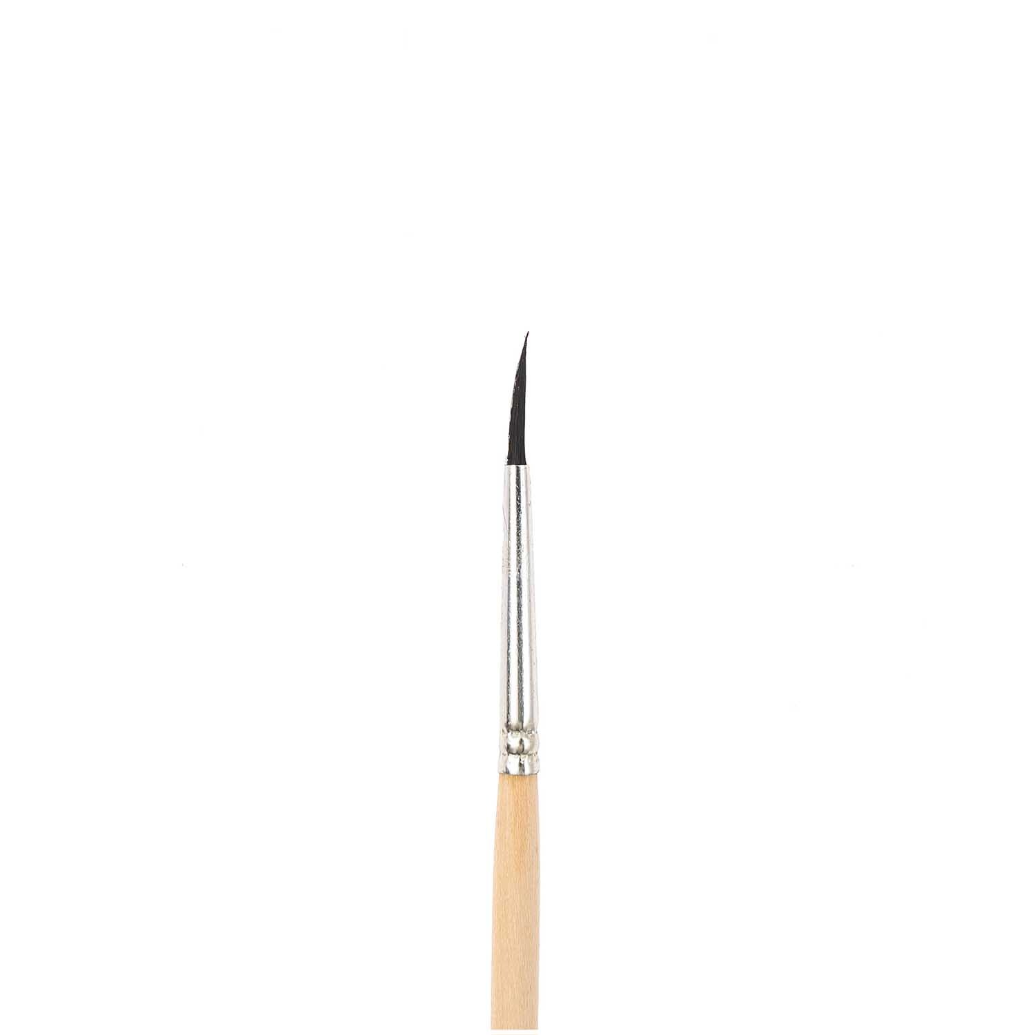 Pinsel Hobby Borste rund von Rico Design, ideal für präzises Malen, mit Holzgriff und feiner Spitze.