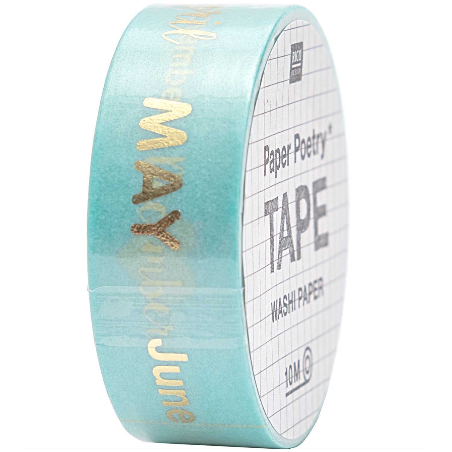 Paper Poetry Tape Monate 1,5cm 10m von Rico Design