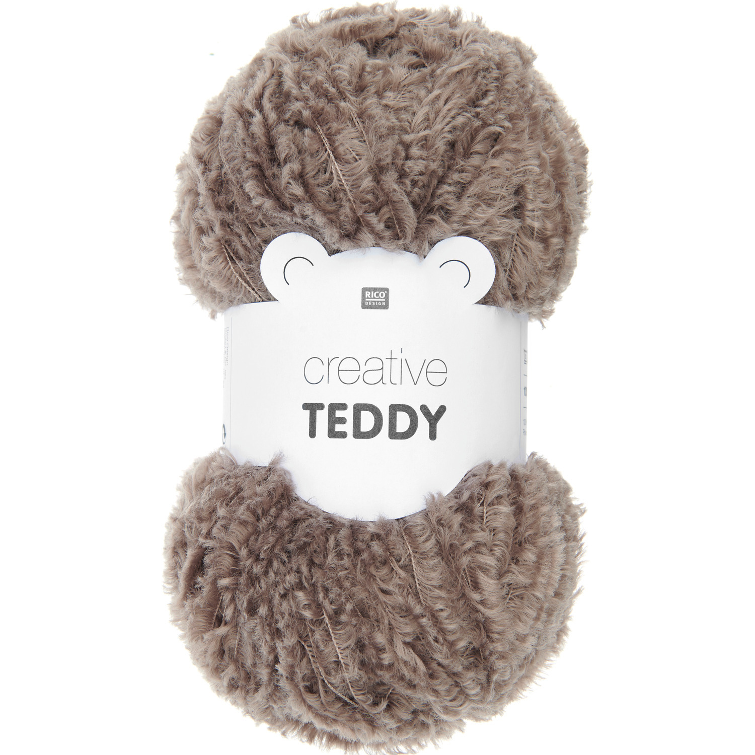 Creative Teddy Strickgarn in Braun, 100g, 125m. Flauschiges Garn ideal für Kuscheltücher.