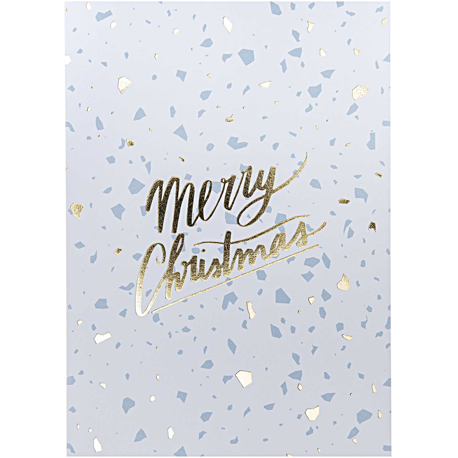 Paper Poetry Postkartenblock Jolly Christmas Classic mit festlichem Design und goldener Schrift auf hellem Hintergrund. Ideal für Weihnachtsgrüße.