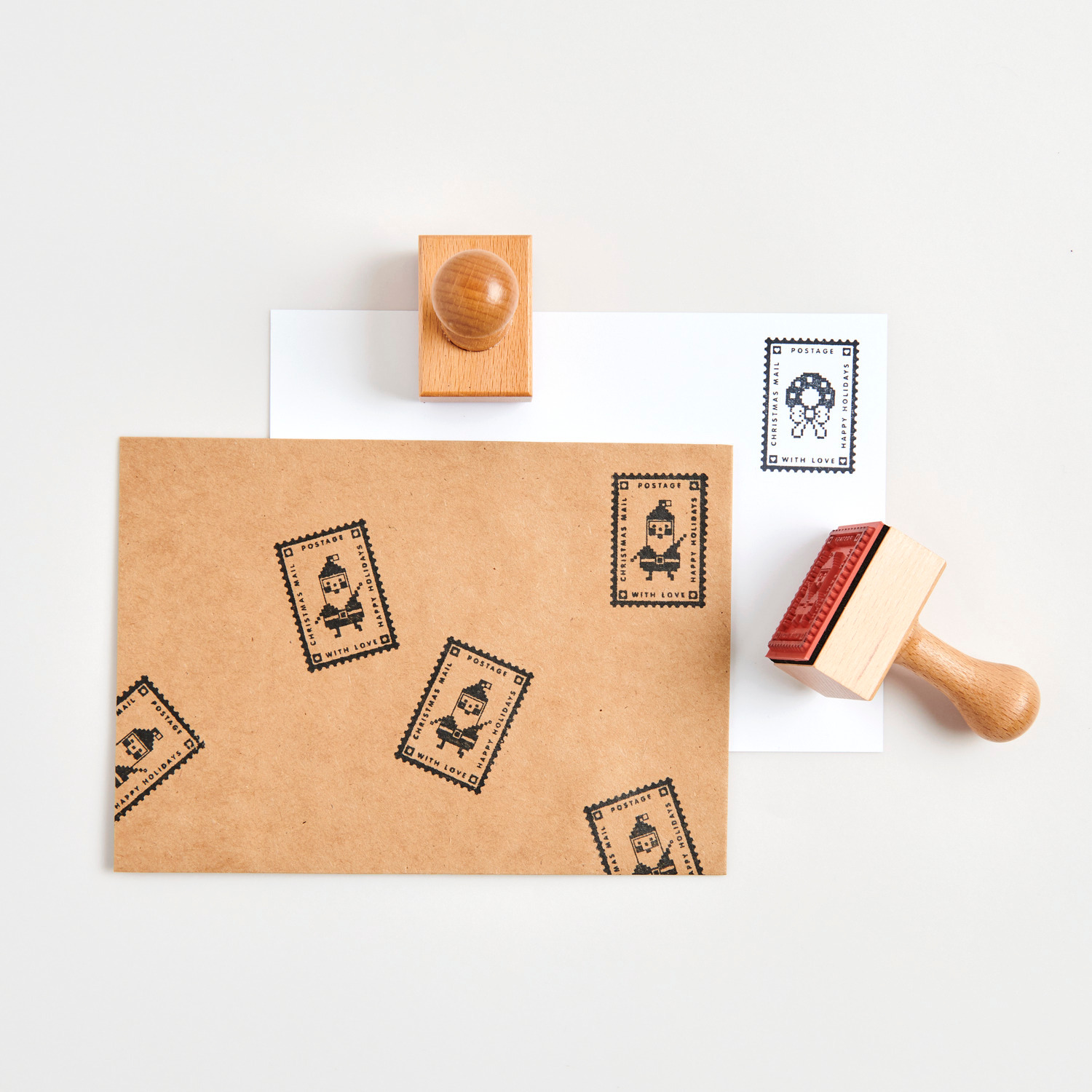 Paper Poetry Stempel Weihnachtspost Santa 32x45x70mm von Rico Design