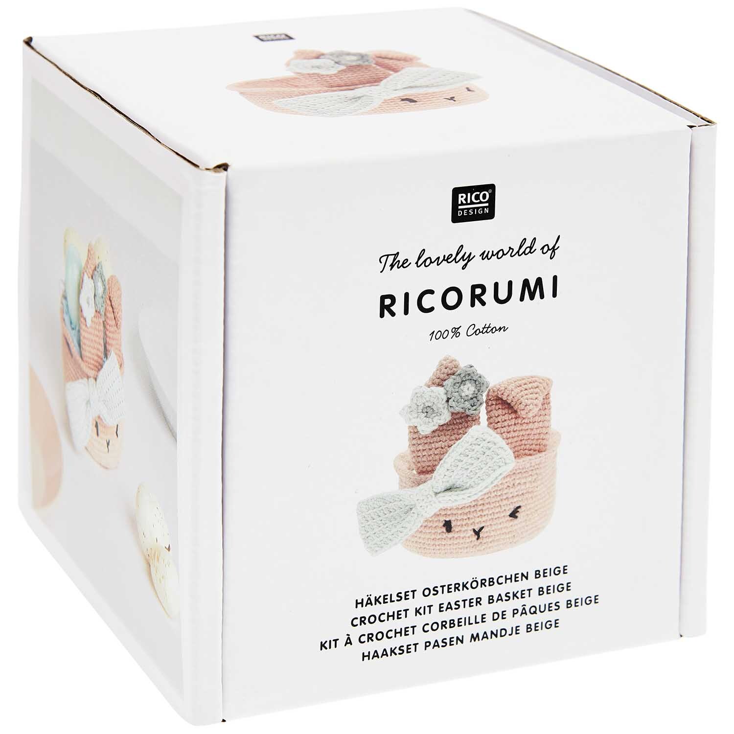 Ricorumi Häkelset - Osterkörbchen Beige von Rico Design