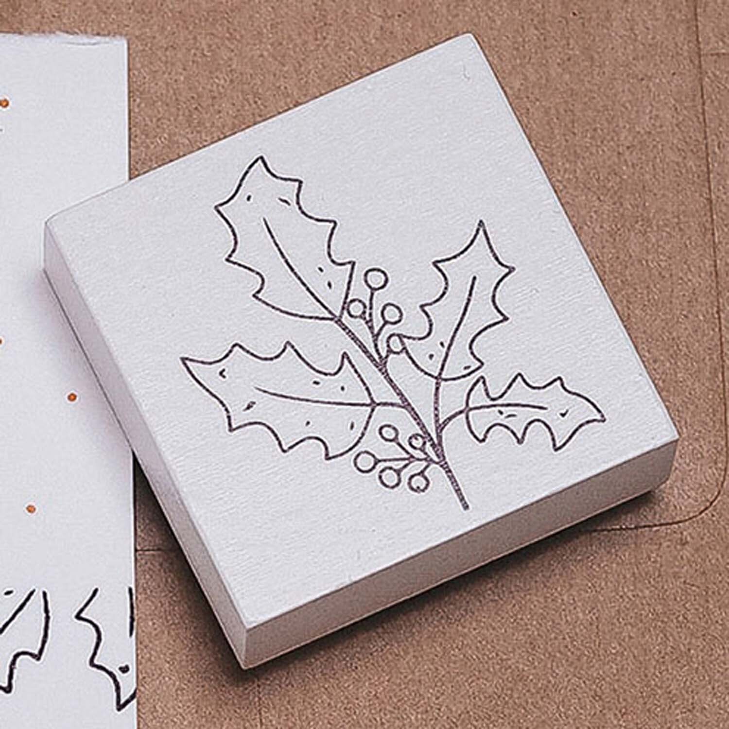 Stempel Ilexzweig weiß 45x45mm von COLOP Arts & Crafts