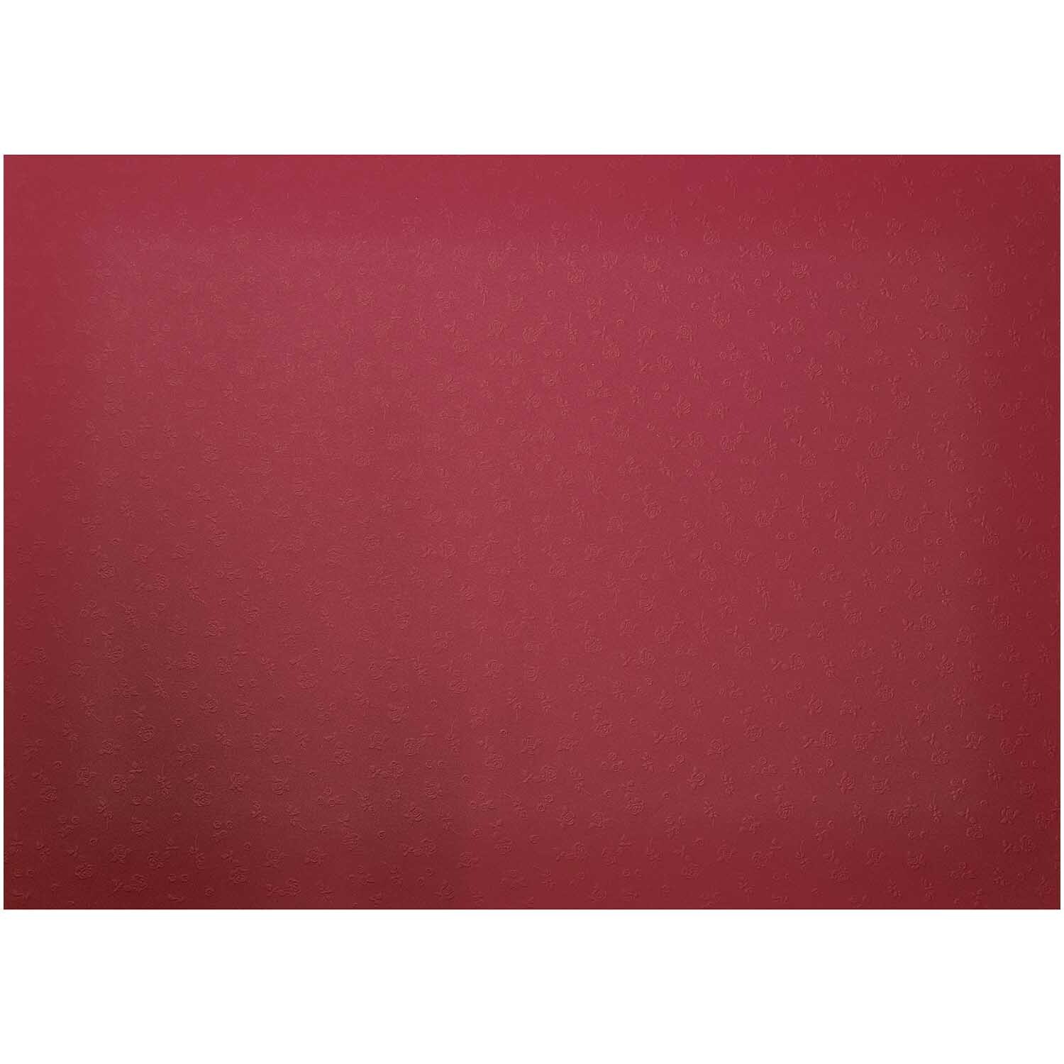 Prägekarton Rosen 50x70cm 220g/m² Farbe Hochrot von Max Bringmann 
