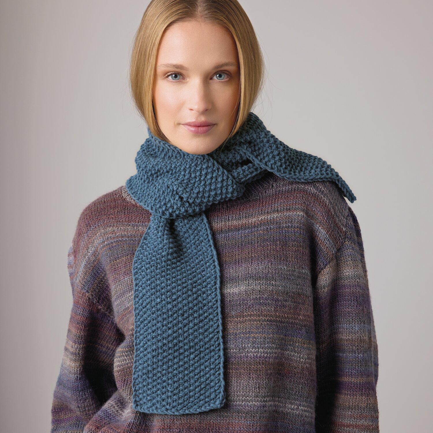Strickset Mini-Schal Modell 14b aus Die Neue Masche No. 14 von idee. Creativmarkt