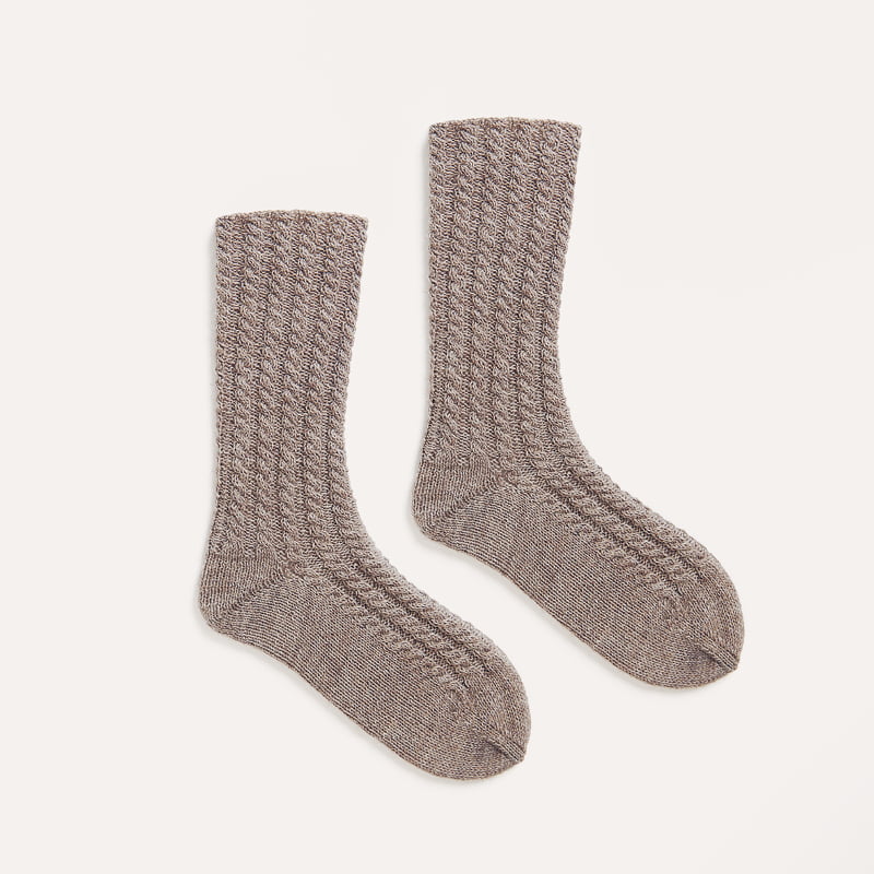 Gestrickte Socken: Modell 02 aus dem Heft Trachten Special I mog di
