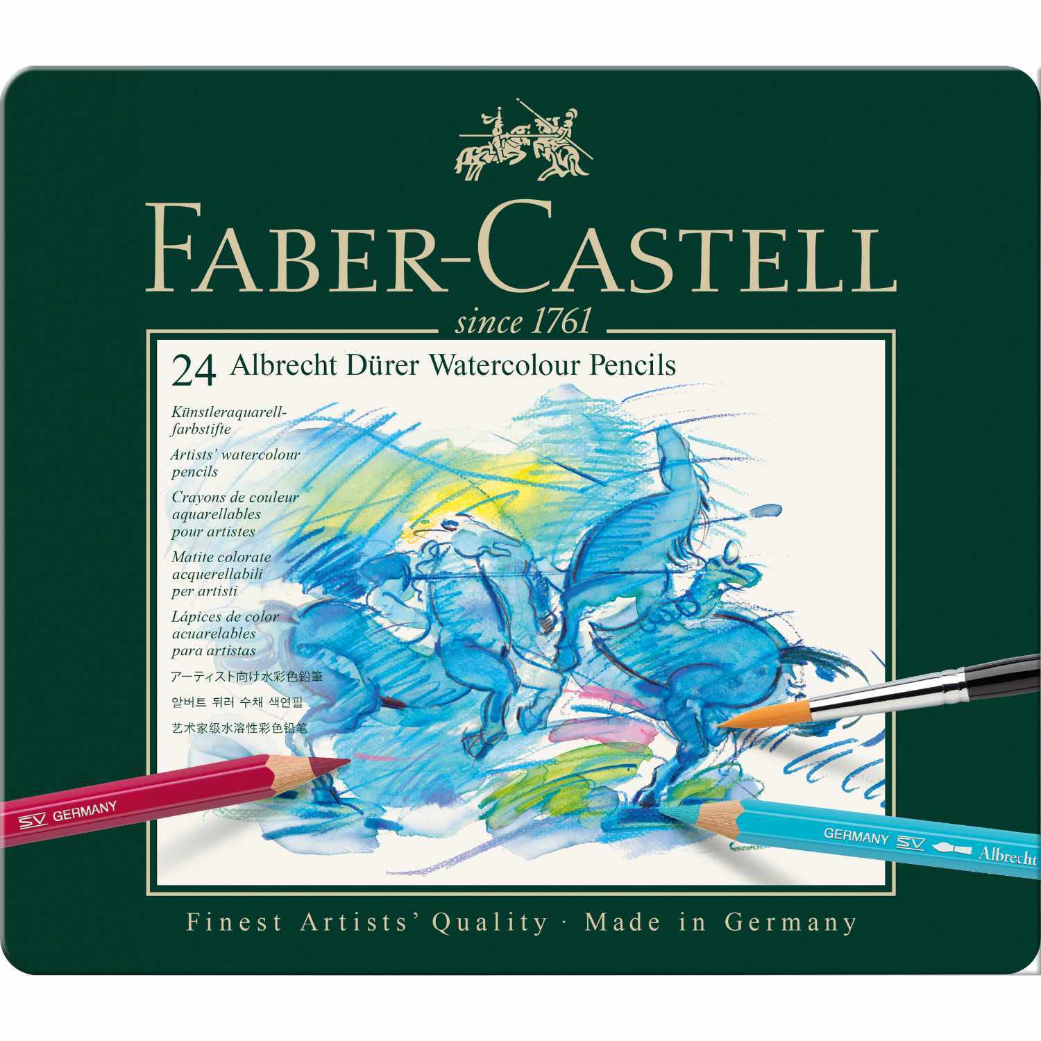 Albrecht Dürer Metalletui 24-teilig von Faber-Castell 