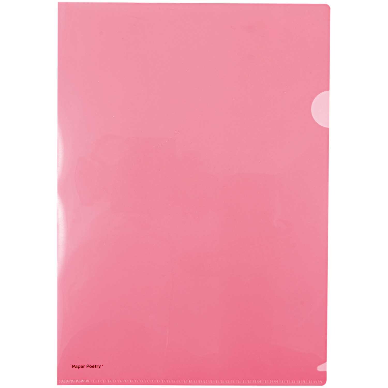 Sichthülle 22x31cm in leuchtendem Neonpink von Rico Design, ideal zur Aufbewahrung von Dokumenten.
