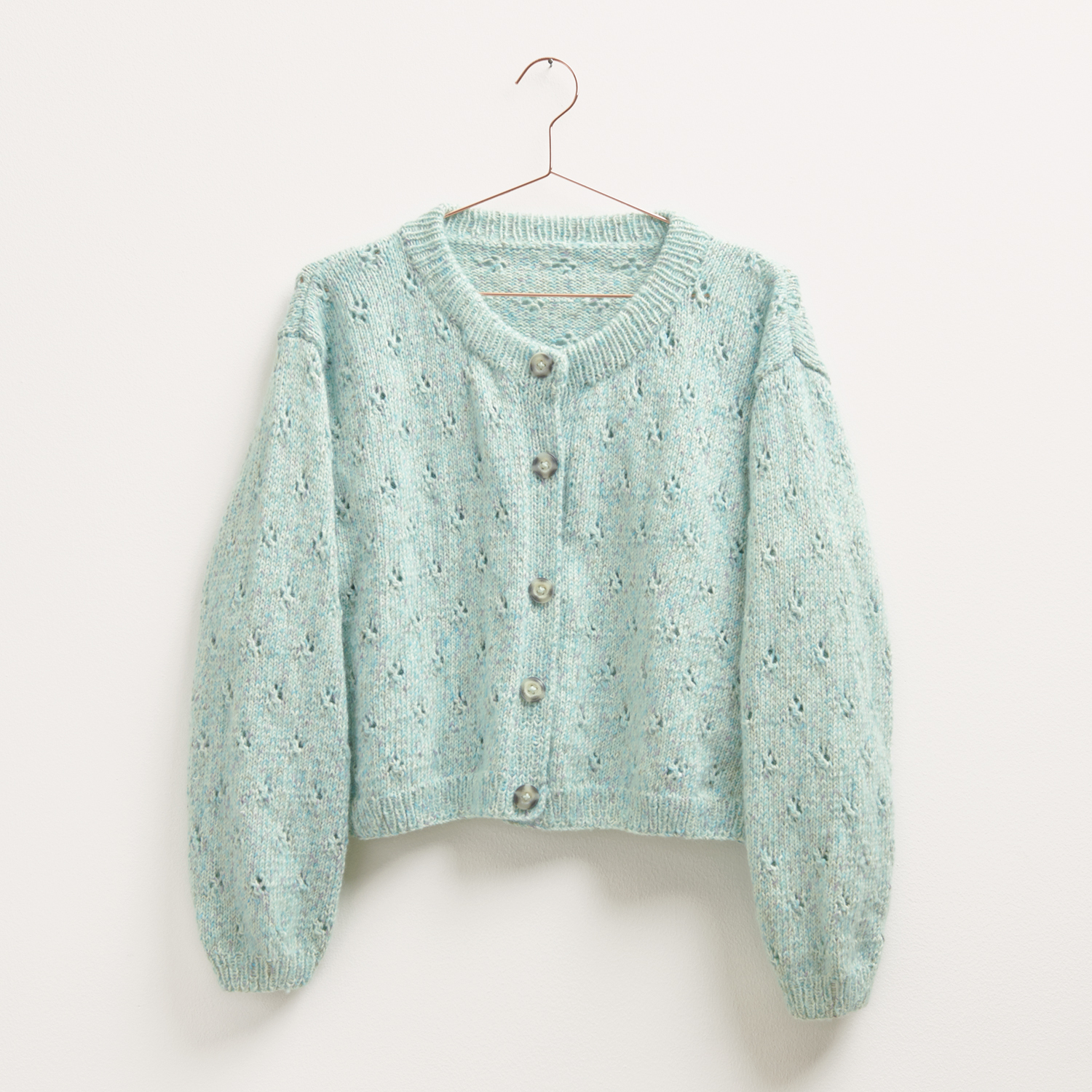 Strickanleitung Jacke aus Creative Cotton Flecky Fleece von idee. Creativmarkt 
