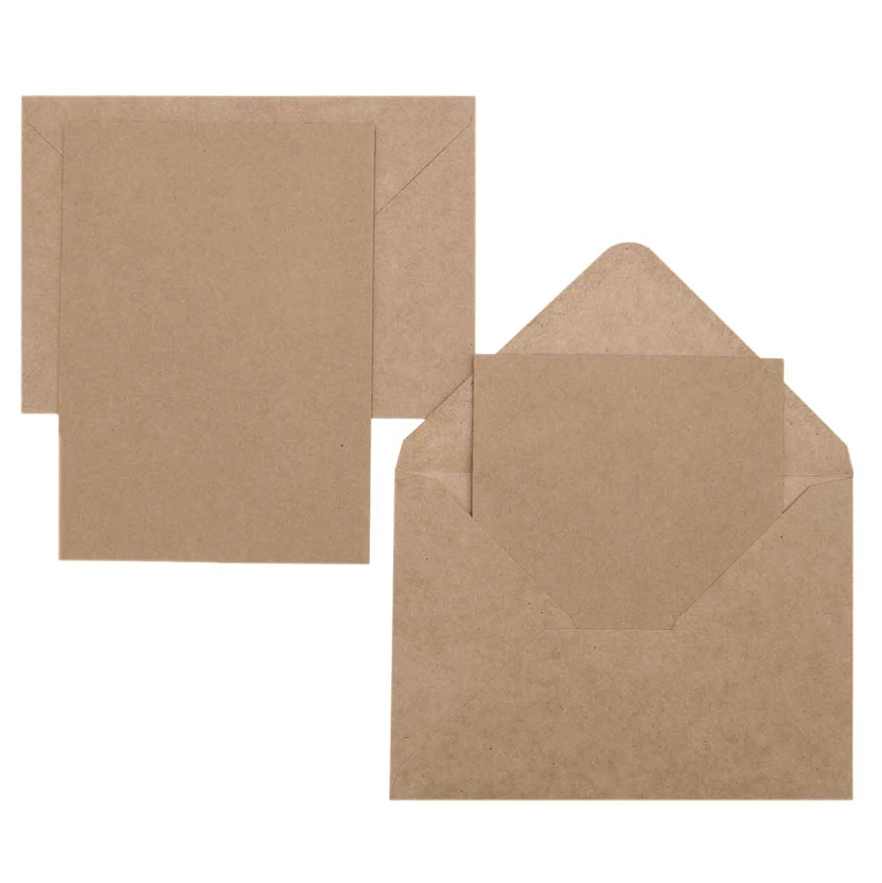 Paper Poetry Kartenset Basic Kraftpapier B6/B6 30-teilig von Rico Design