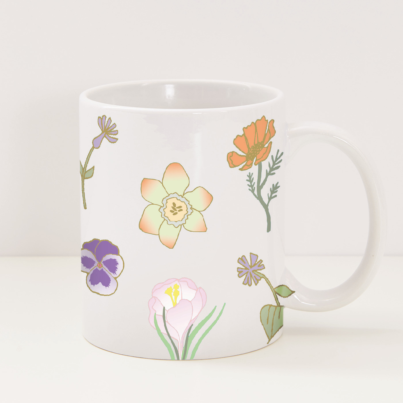 Transfermotiv Blumen 16 Stück von Rico Design