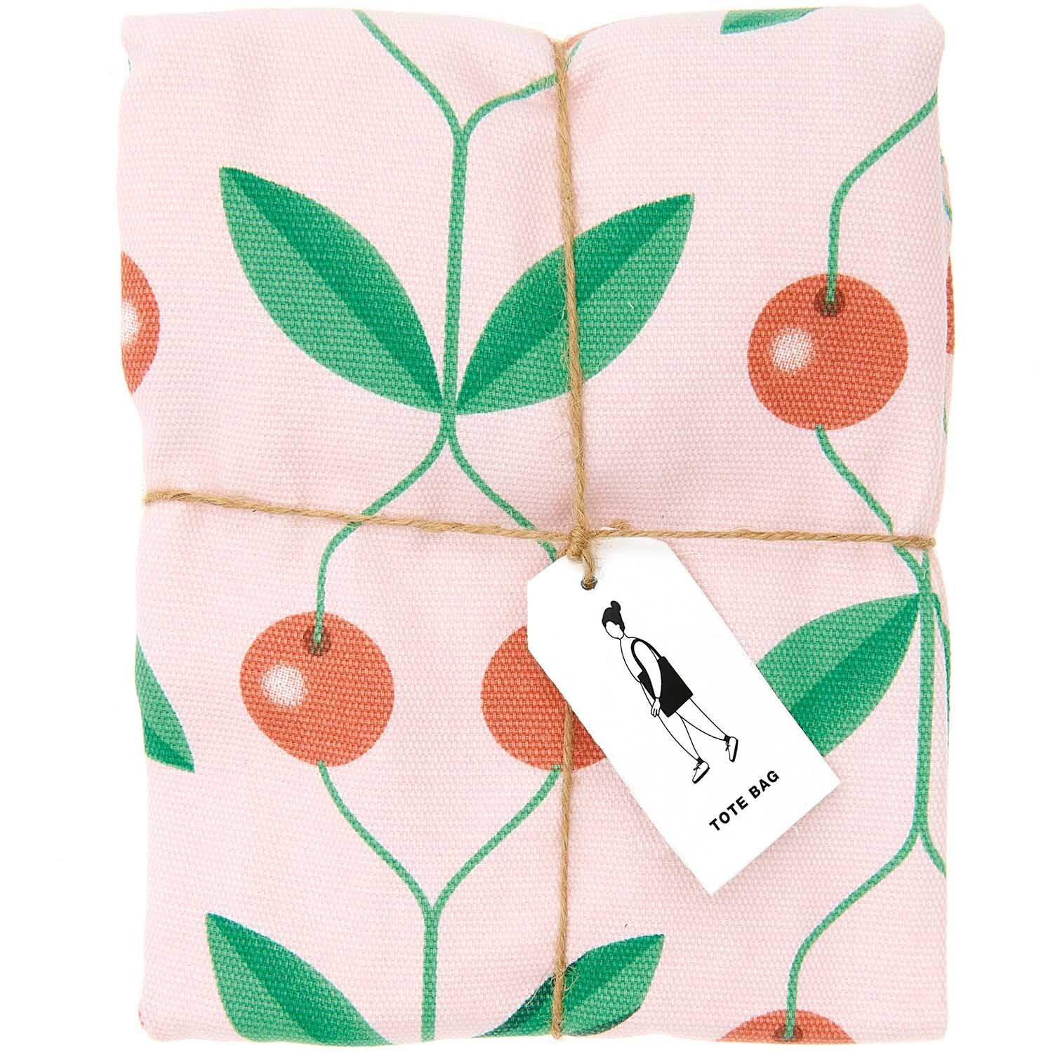 Canvas-Shopper Kirschen rosa von Rico Design