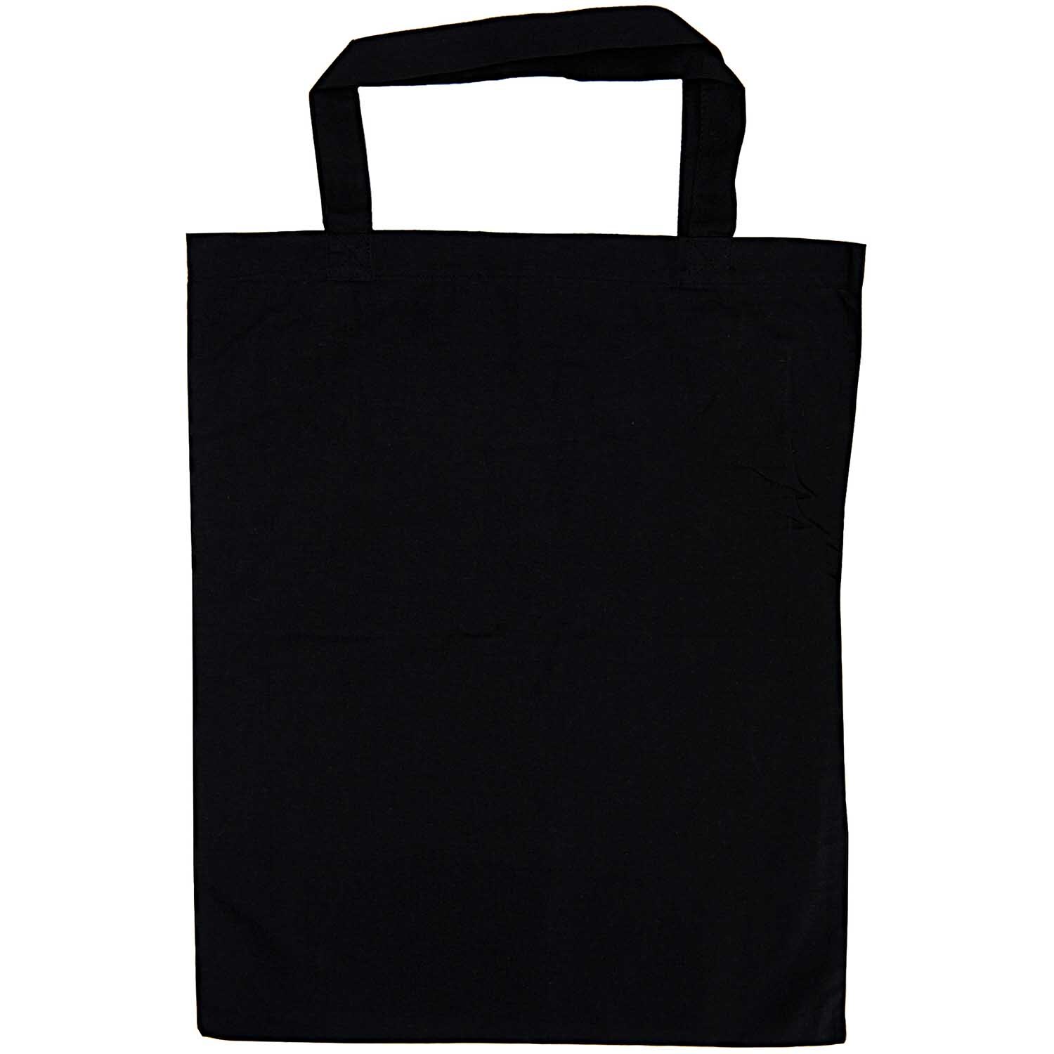 Tragetasche schwarz von Rico Design, 38x42cm. Schwarze Stofftasche mit zwei Henkeln, ideal für den täglichen Gebrauch.