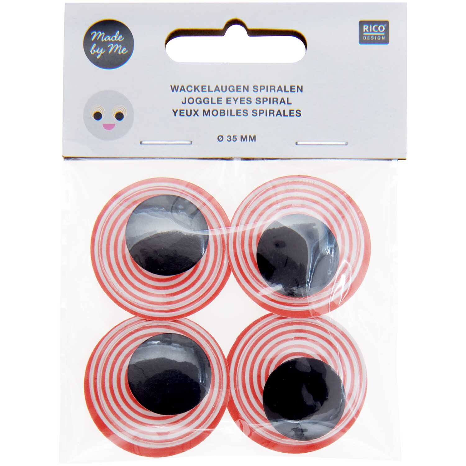 Wackelaugen Spiralen 35mm 4 Stück von Rico Design