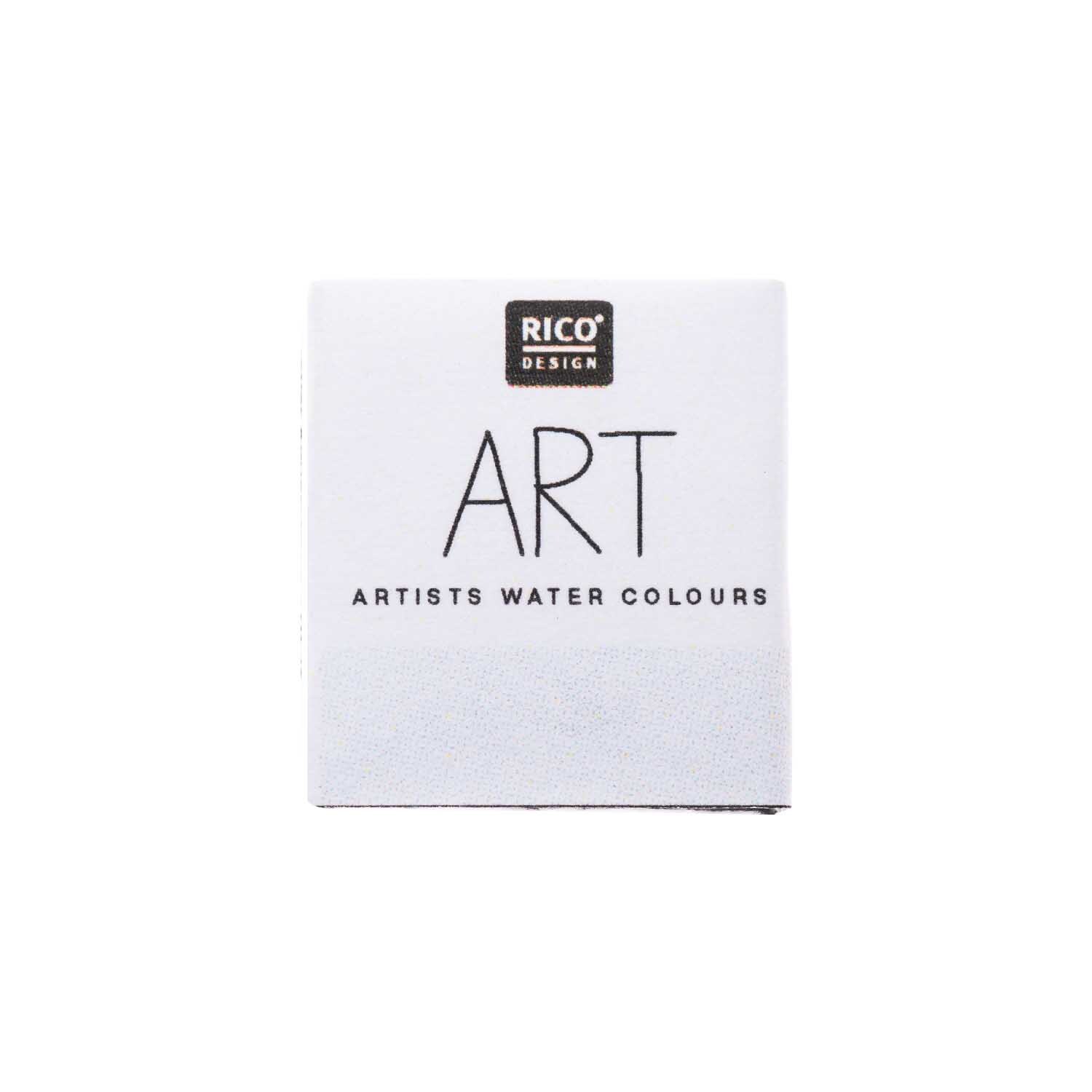 ART Künstler Aquarellfarbe halbes Näpfchen von Rico Design in Weiß, ideal für kreative Malprojekte.