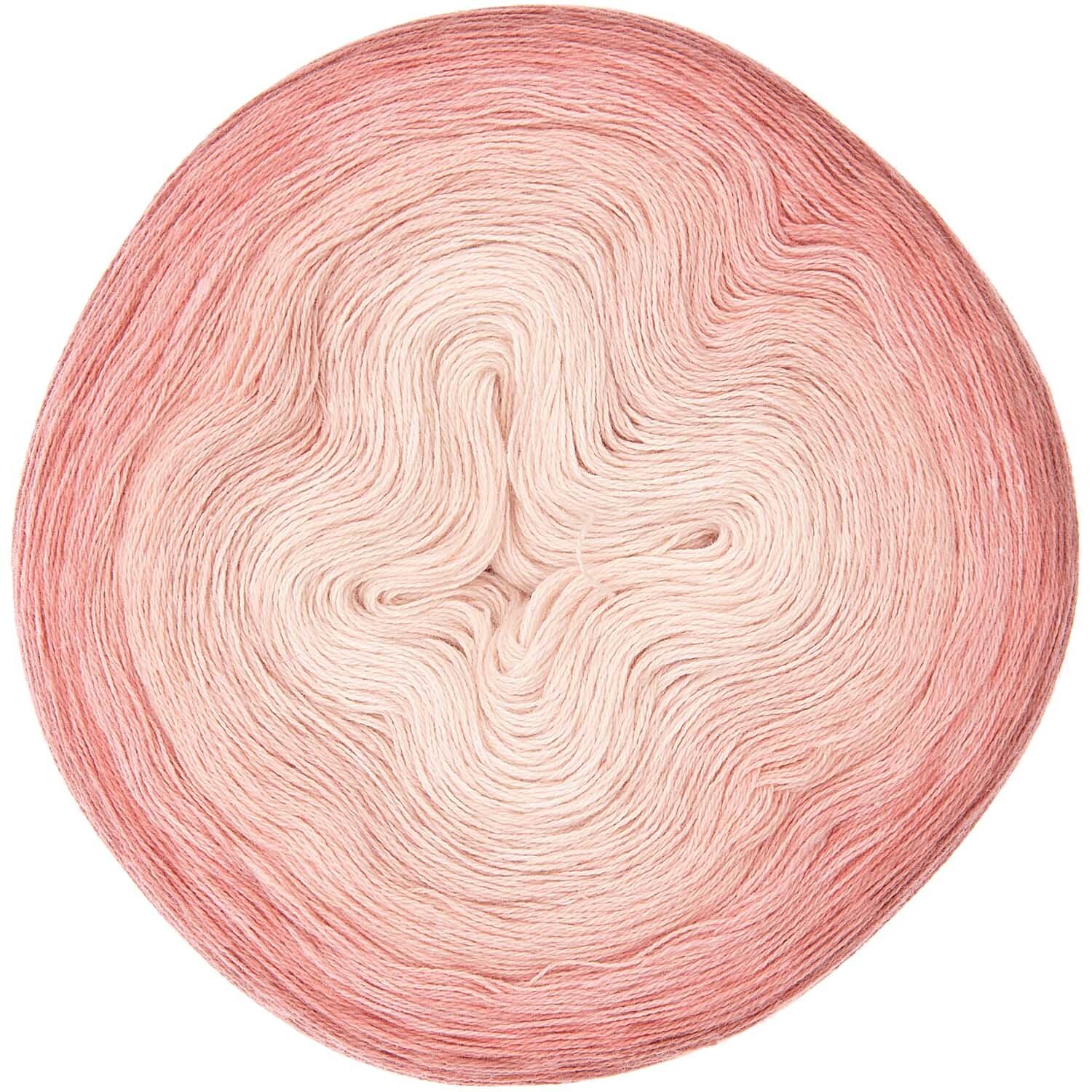 Creative Cotton Dégradé Lucky 8: Weiches Garn in Apricot von Rico Design, ideal für Strickprojekte.