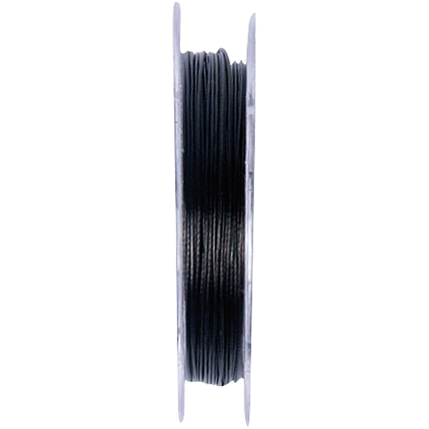 Nylonfaden schwarz 0,25mm 50m von Rico Design auf Spule, ideal für Handwerksprojekte.