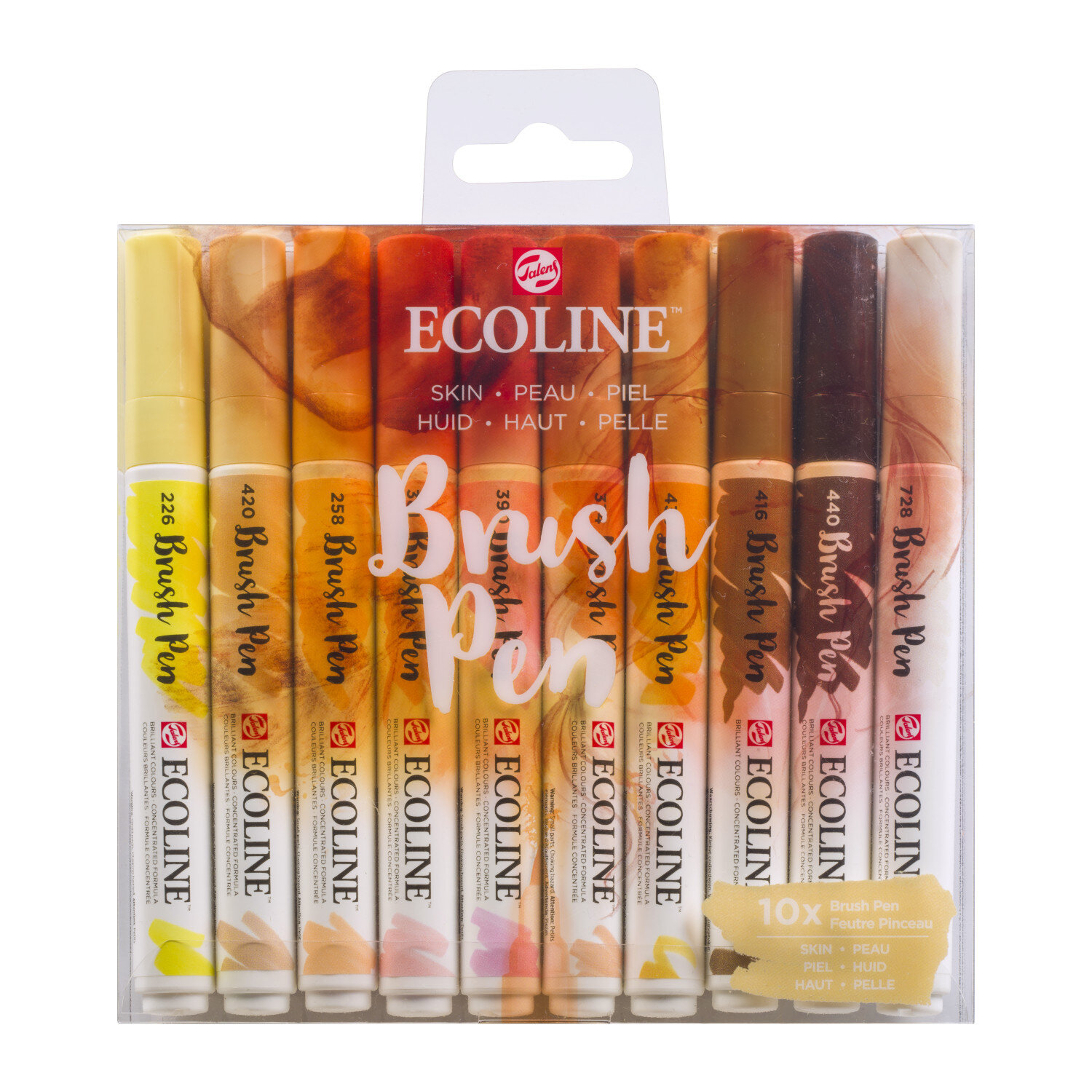 Brush Pen Set 10 Stück Farbe Haut von Royal Talens