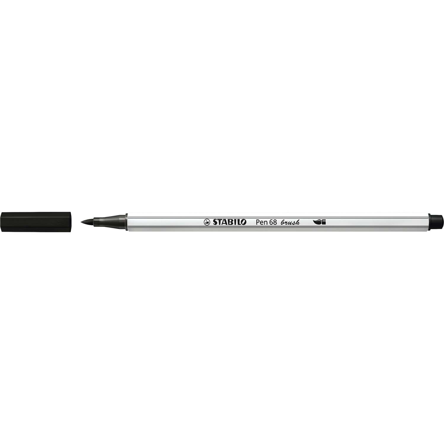 Pen 68 brush Farbe Schwarz von STABILO International 