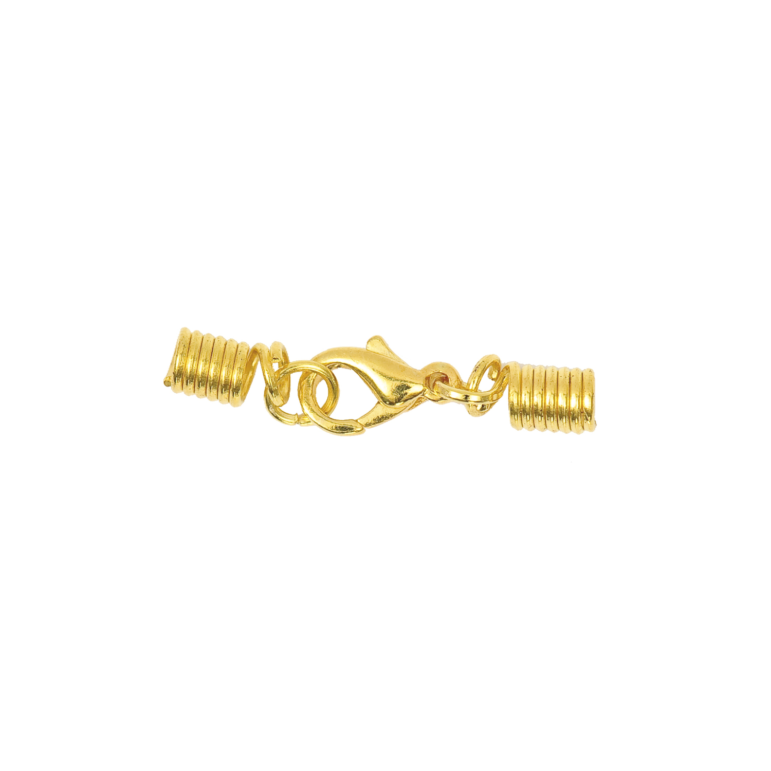 Spiralverschluss gold 4mm von Rico Design, zeigt einen eleganten Verschluss mit Spiralmuster.