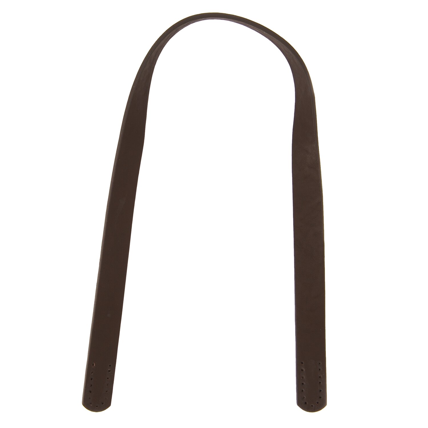 Taschengriffe Kunstleder braun 60cm 2 Stück, genähte Ersatzhenkel von Rico Design für Handtaschen, glatte Oberfläche, praktische Länge für DIY-Taschenprojekte