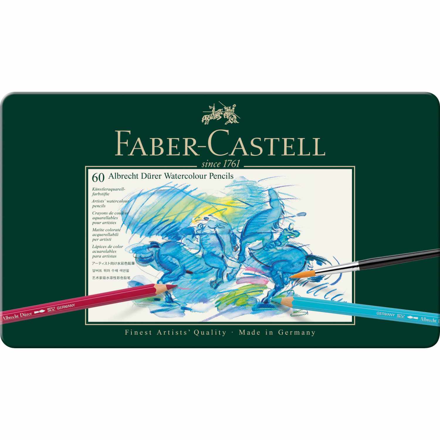 Albrecht Dürer Metalletui 60-teilig von Faber-Castell 