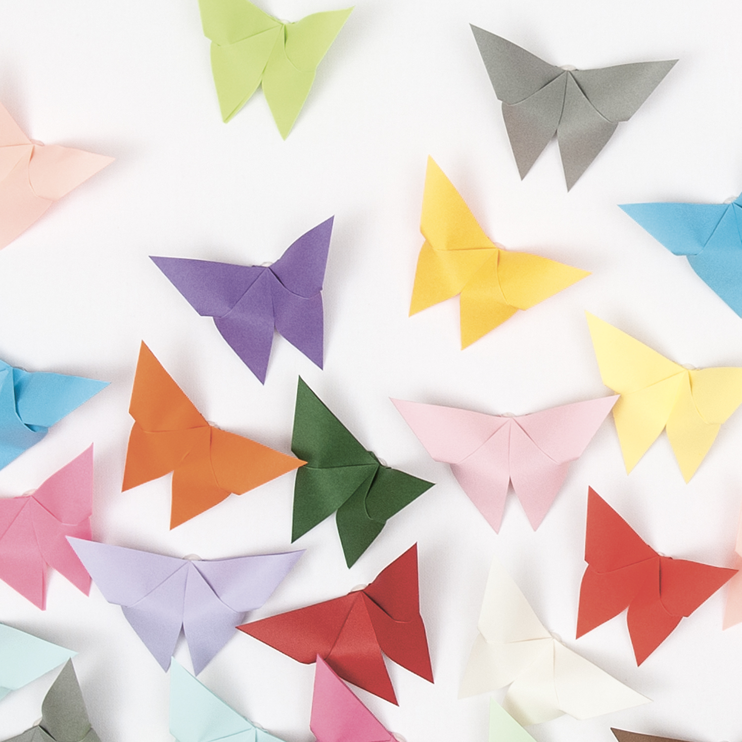 Bastelanleitung Origami-Schmetterlinge von idee. Creativmarkt 