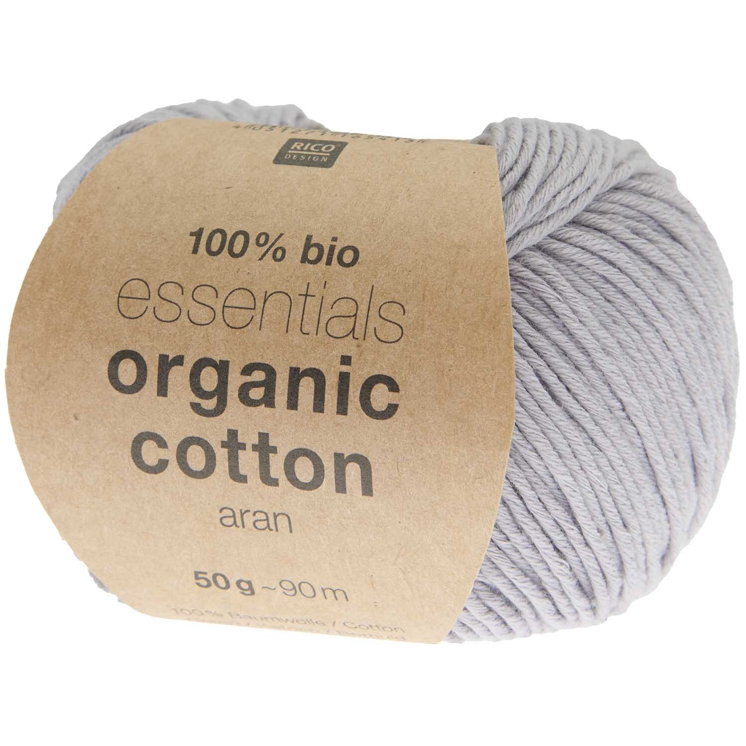 Strickset Shirt Modell 11: Graues Garn aus 100% Bio-Baumwolle, ideal für nachhaltige Projekte.
