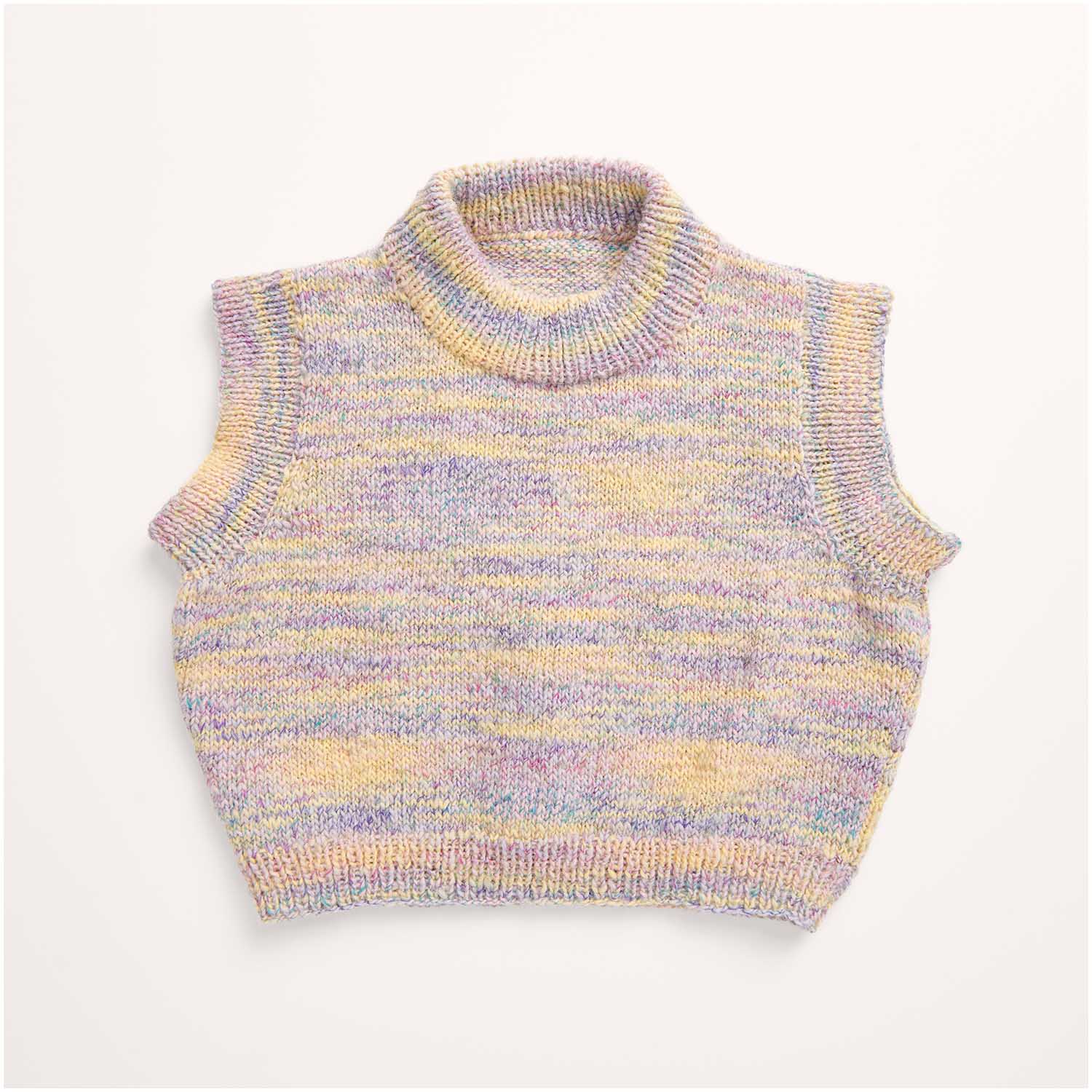 Gestrickter Pullunder: Modell 03 aus dem Heft Rico Kids 12