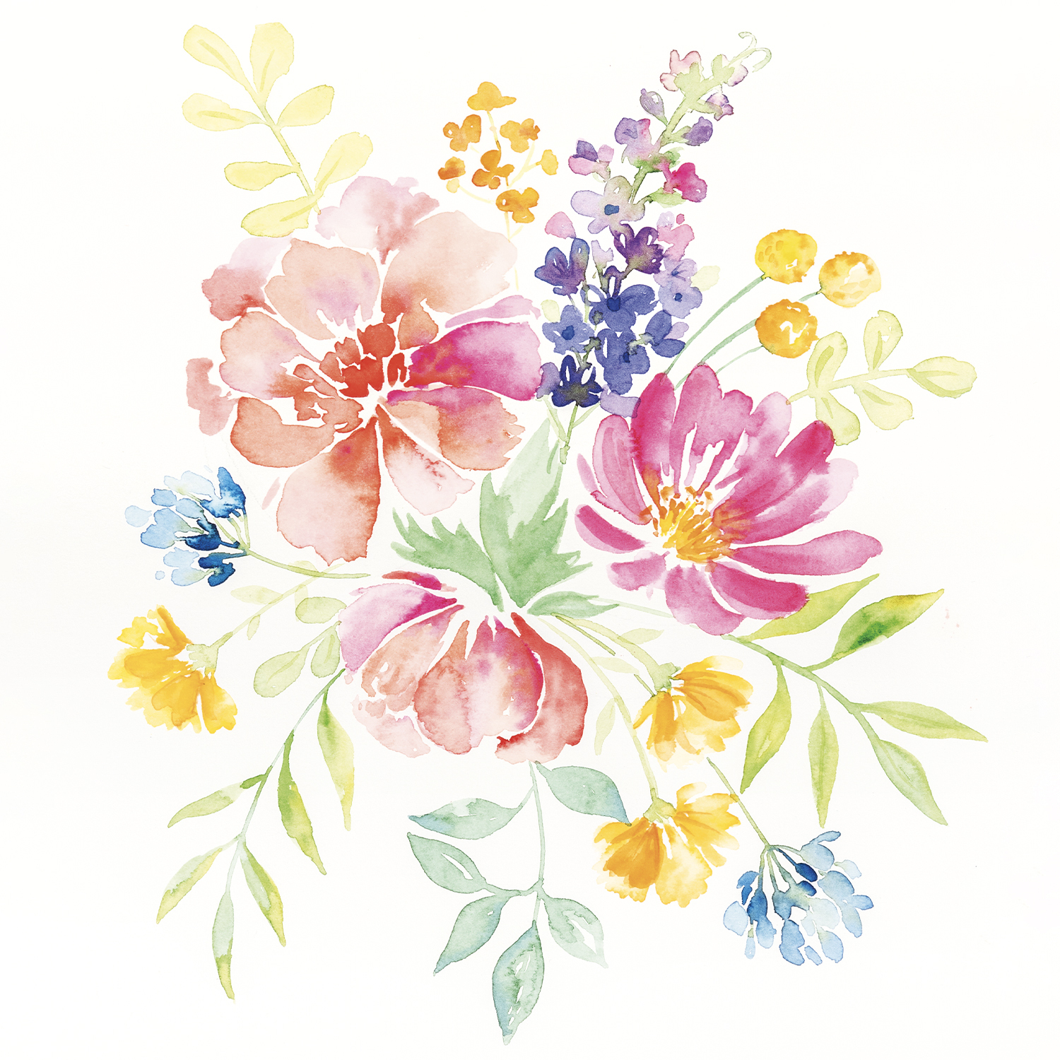 Anleitung Floral Watercoloring von Rico Design