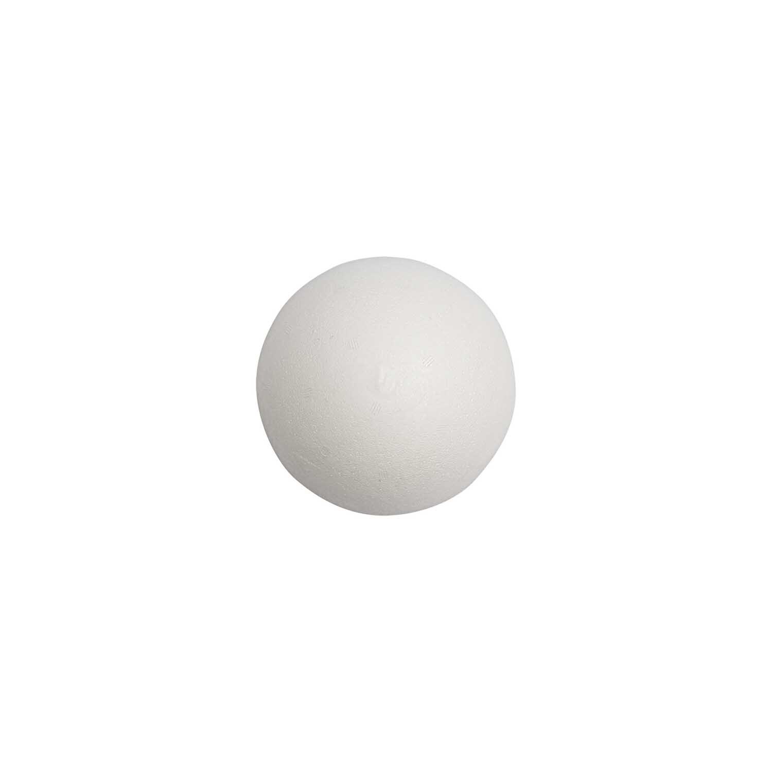 Polystyrol Kugelset von Rico Design, bestehend aus einer weißen Kugel, ideal für Bastelprojekte.