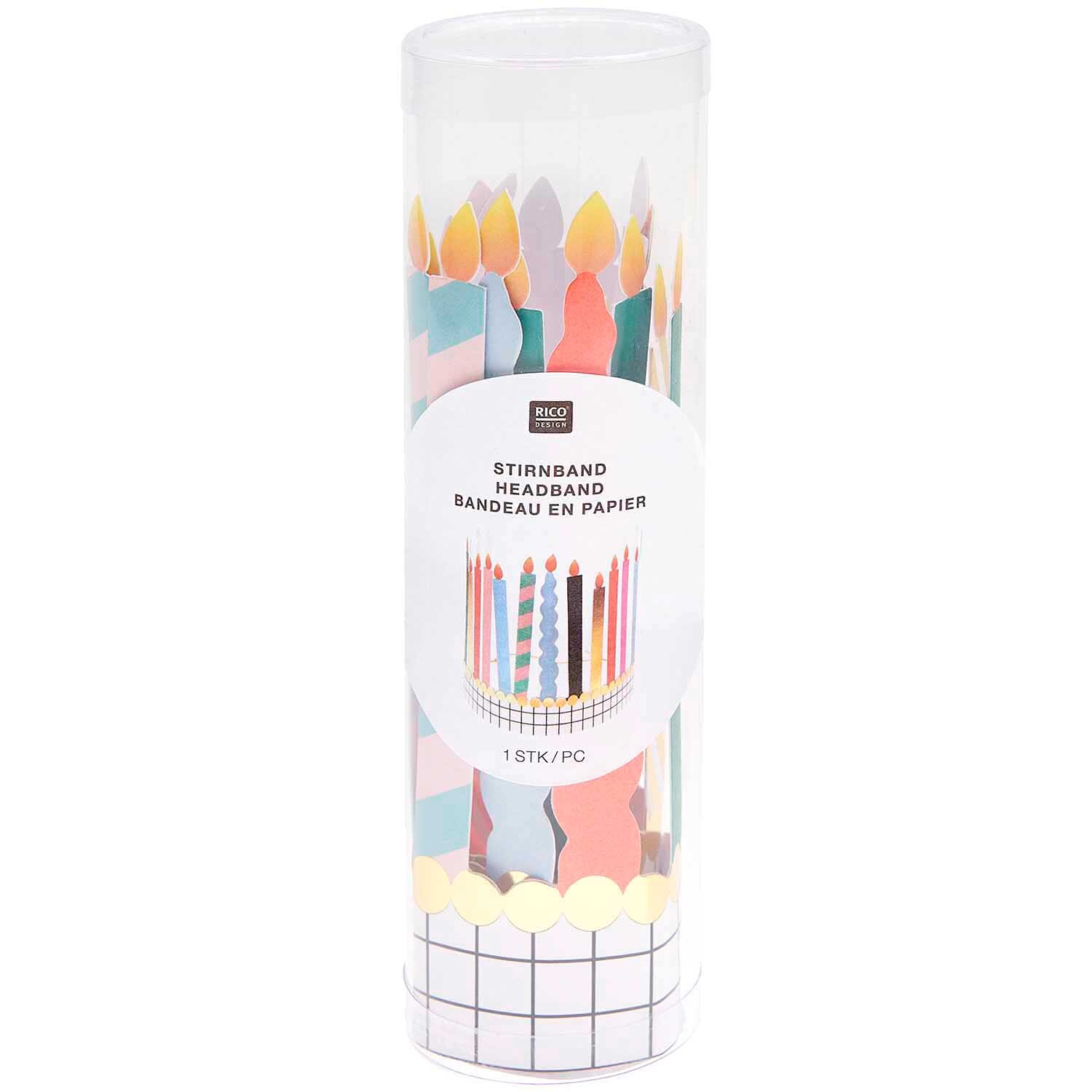 Paper Poetry Stirnband Kerzen 14,5x36cm von Rico Design