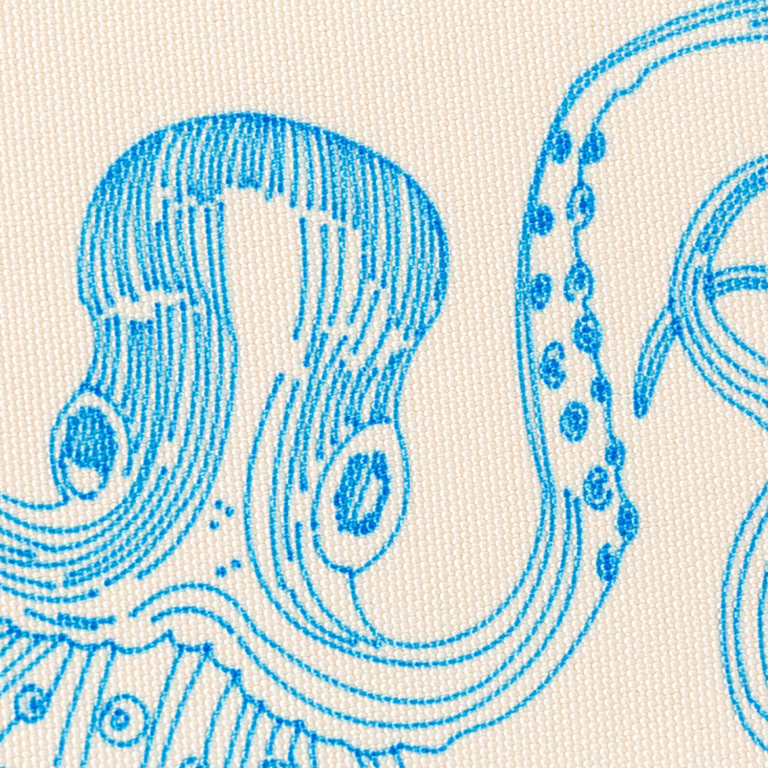 Infusible Ink™-Marker 1.0 Neon: Blaues Oktopus-Design auf Stoff, ideal für kreative Projekte.