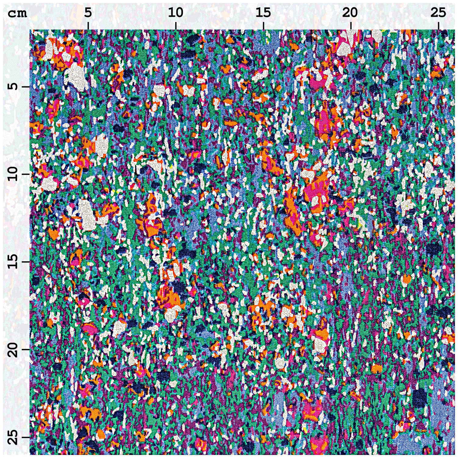 Musselin-Druckstoff Aloha Pixel Hot Foil 140cm von Rico Design