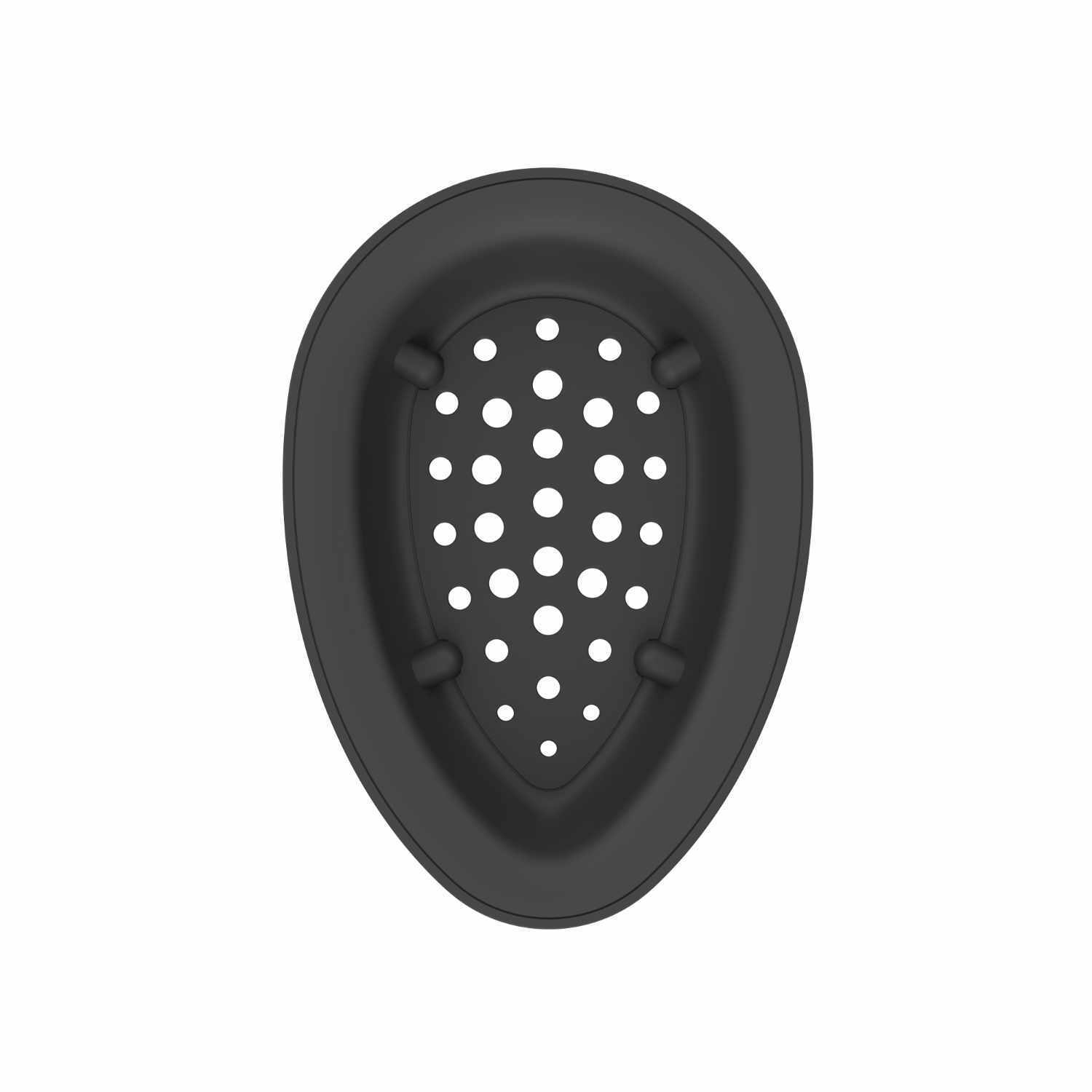 Easypress Mini Zenblue von Cricut, schwarze Heizplatte mit Löchern, ideal für präzises Bügeln.