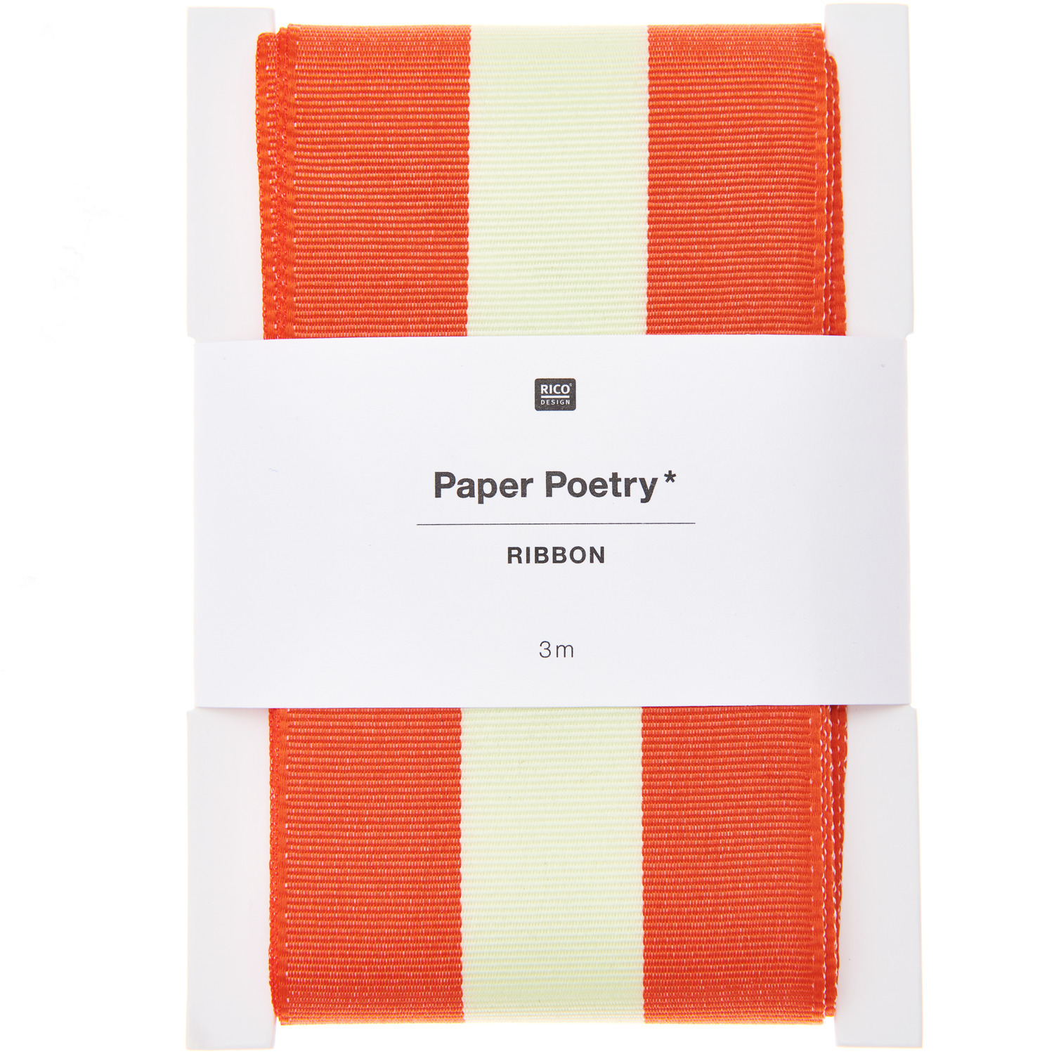 Paper Poetry Webband Duo Streifen Orange/ Gelb 58mmx3m von Rico Design