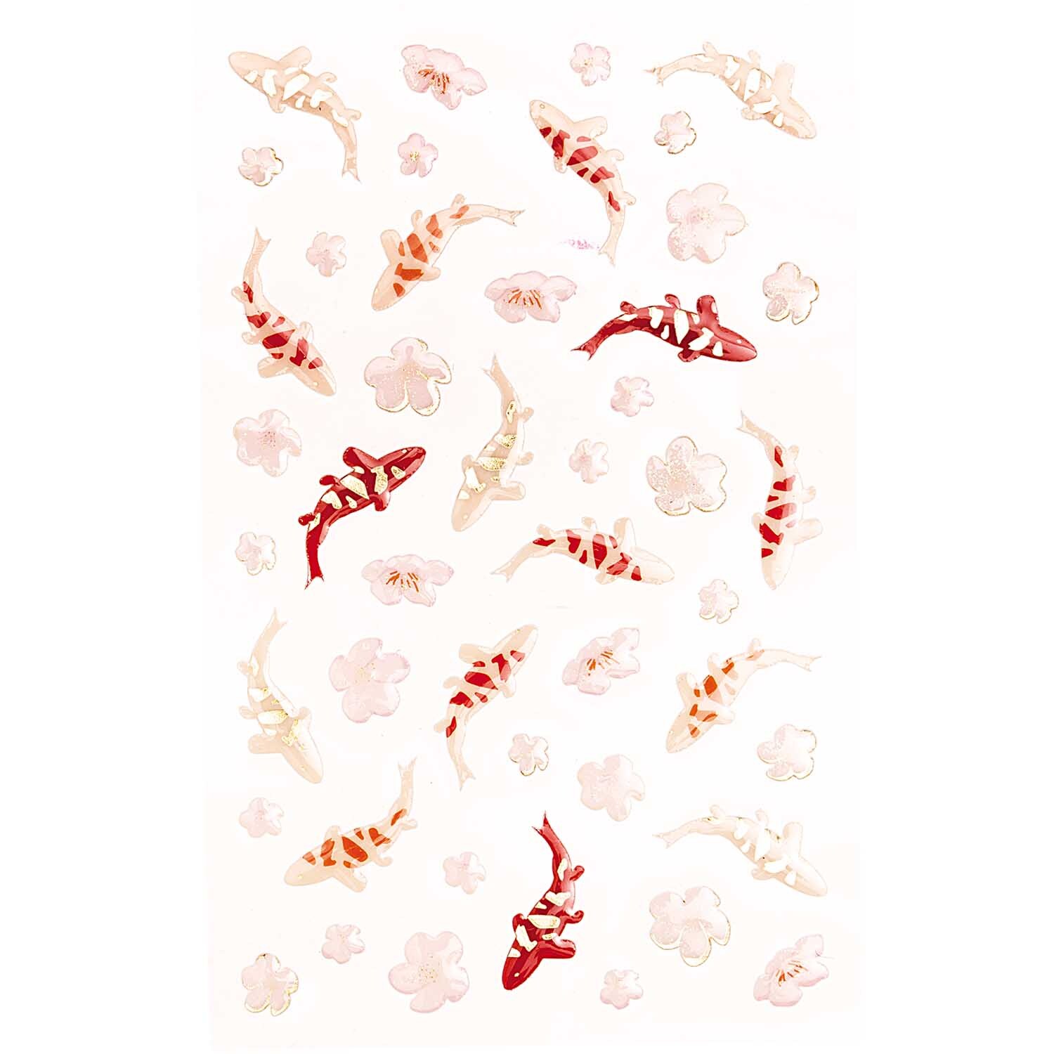 Paper Poetry Gelsticker Jardin Japonais Kois & Blumen von Rico Design