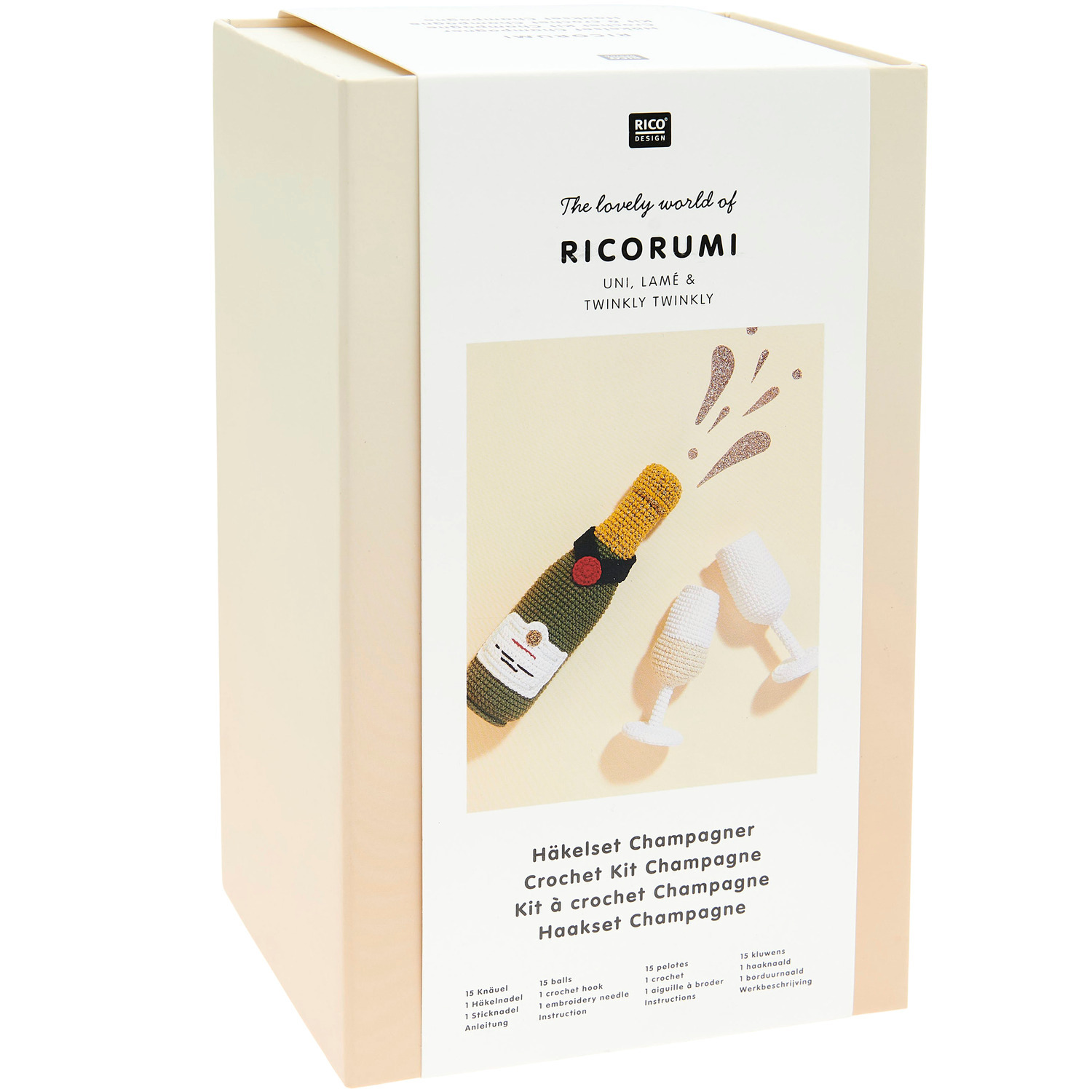 Ricorumi Häkelset Champagner von Rico Design