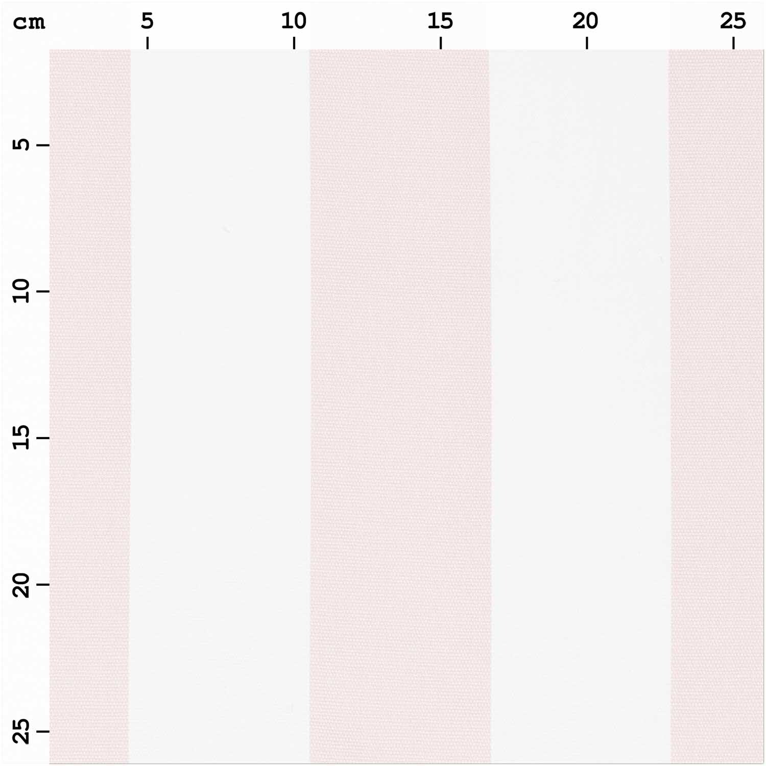 Druckstoff Canvas mit weißen und rosa Streifen, 50x140cm, von Rico Design. Ideal für kreative Projekte.
