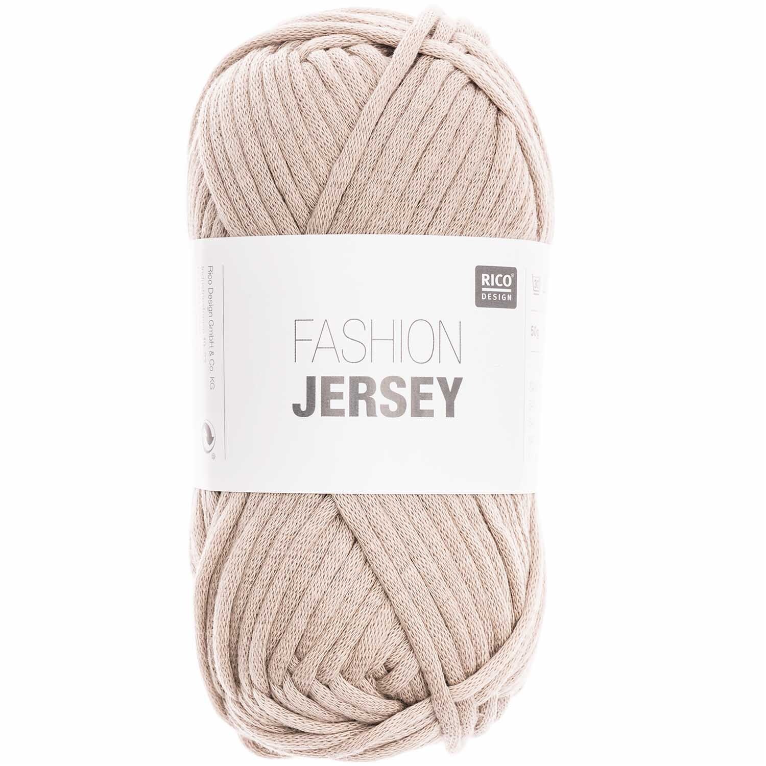 Fashion Jersey: Silbergraues Häkelgarn von Rico Design, ideal für Handytaschen und Kissenprojekte.