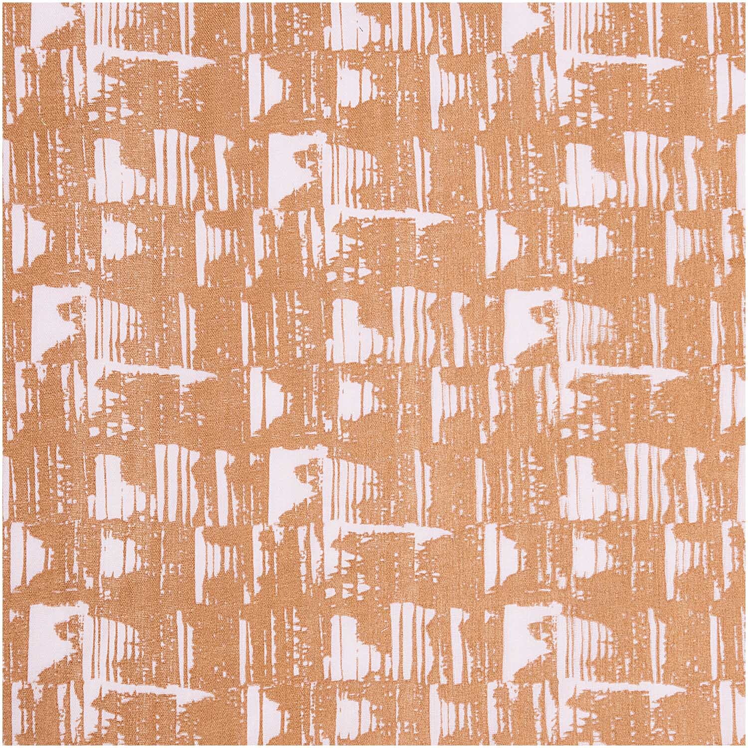 Musselin-Druckstoff Nature Matters mit abstraktem Muster in Braun-Flieder von Rico Design, 140 cm breit.